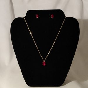 Rare! Vintage Lindenwold Necklace & Earrings Set